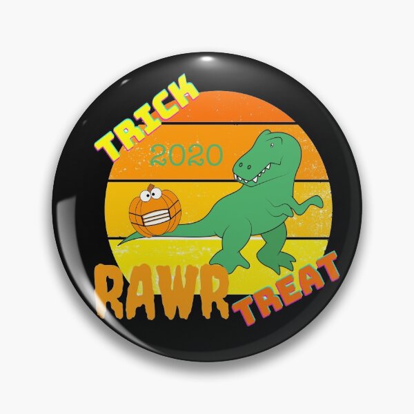 Item preview, Trick Rawr Treat - Dinosaur shirt -  Dino Saurus - Happy halloween - Halloween Decor Mask designed and sold by PupnkittyMania ⭐⭐⭐⭐⭐.