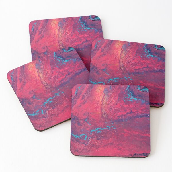 Item preview, Caribbean Sunset 3 acrylic abstract painting designed and sold by Color Splash Gallery.