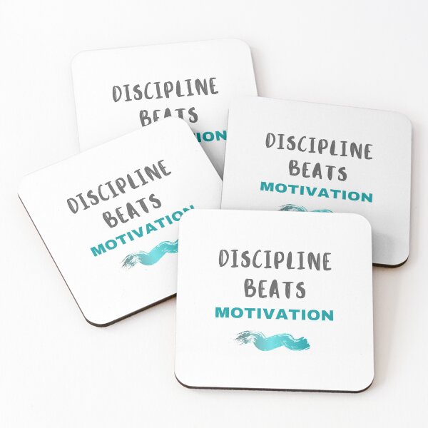 Item preview, Discipline Beats Motivation designed and sold by megahamdesigns.
