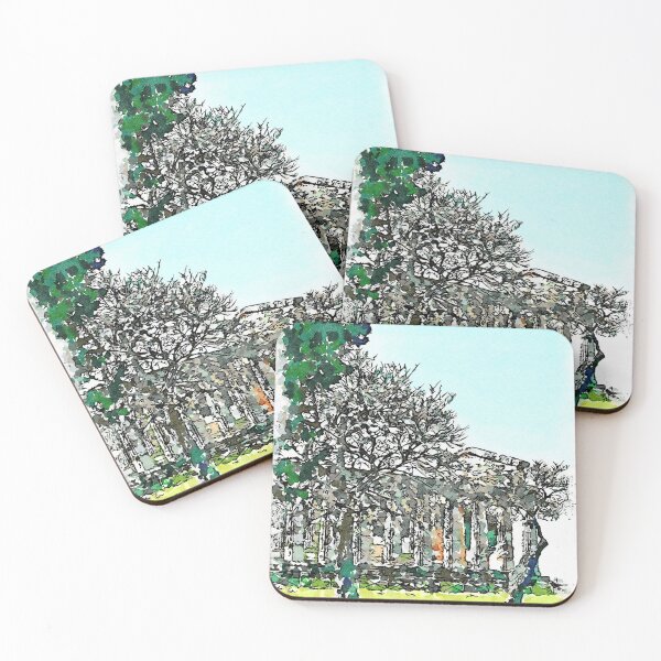 Item preview, Paestum: temple behind the trees designed and sold by Giuseppe Cocco.