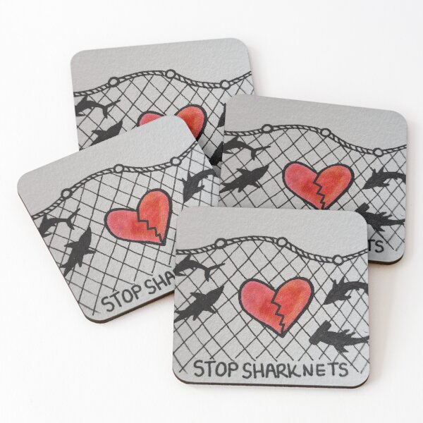 Item preview, Stop Shark Nets designed and sold by MatterOfMindArt.
