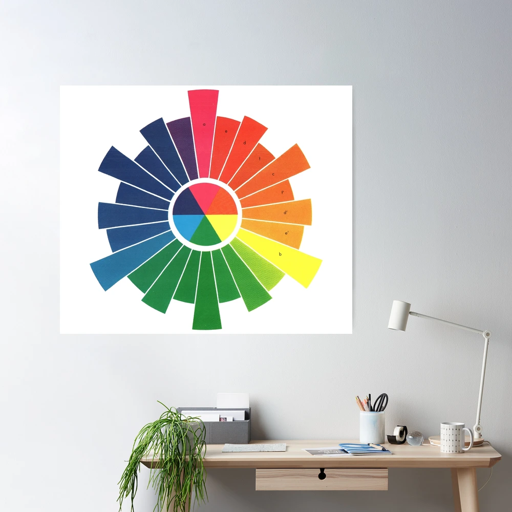 Color Wheel Poster Download  Color wheel, Art classroom, Leaf print art