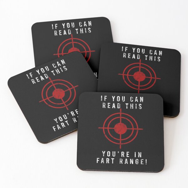 Item preview, If you can read this you're in fart range! distressed Black designed and sold by ProfCatPardus.