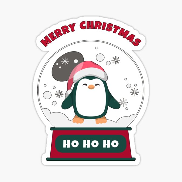 Item preview, Snow Globe Christmas Penguin designed and sold by Coder-T.