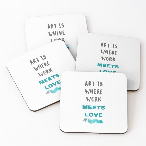 Item preview, Art is where work meets love designed and sold by megahamdesigns.