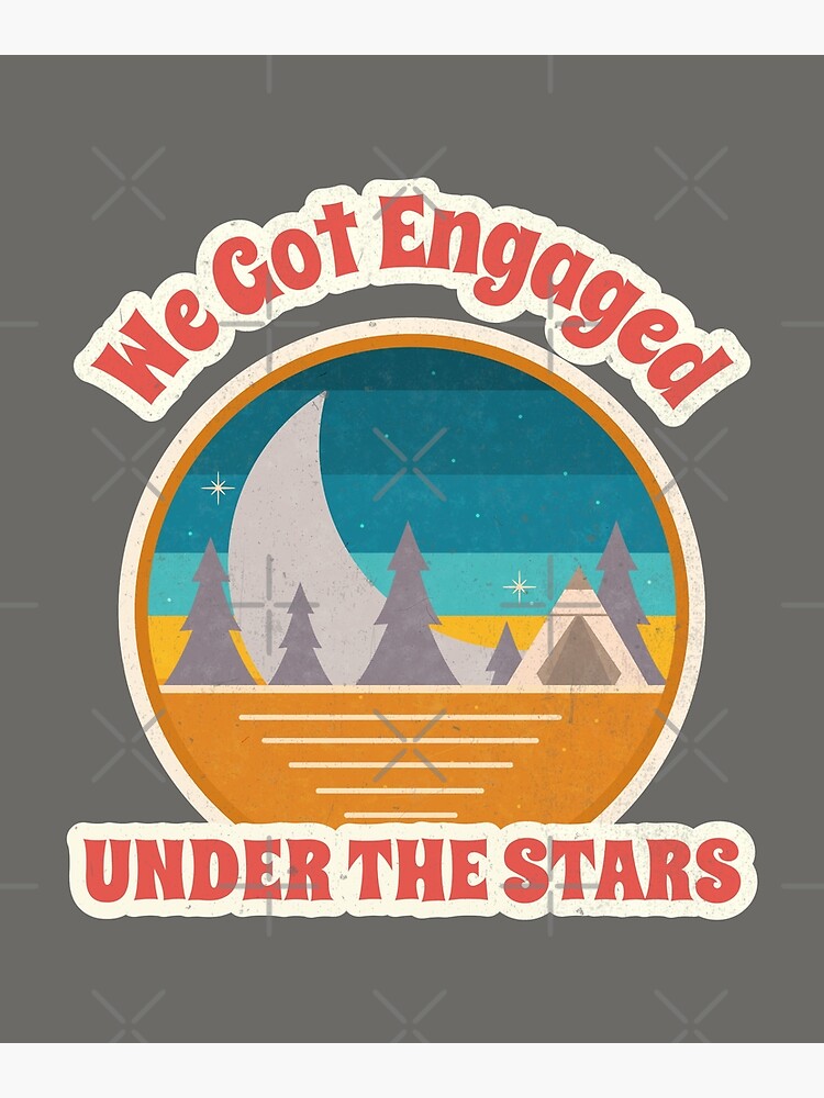 we-got-engaged-under-the-stars-engagement-couple-gift-vintage-sunset