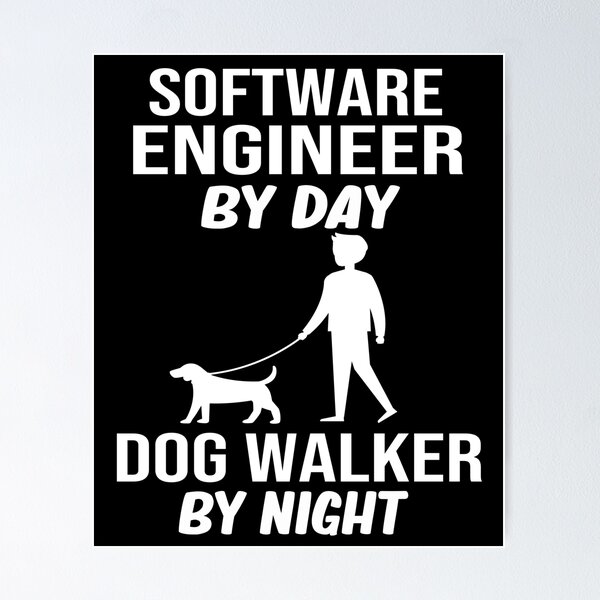 Artikel-Vorschau von Software-Ingenieur bei Tag Hundewanderer bei Nacht Geschenk, designt und verkauft von alaechamlal.