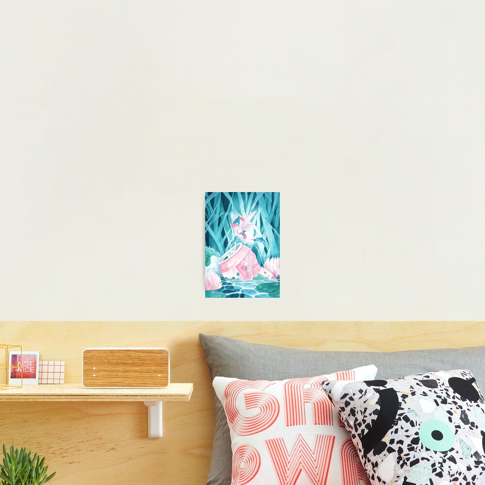Cleaning Lady (Watercolor) Photographic Print