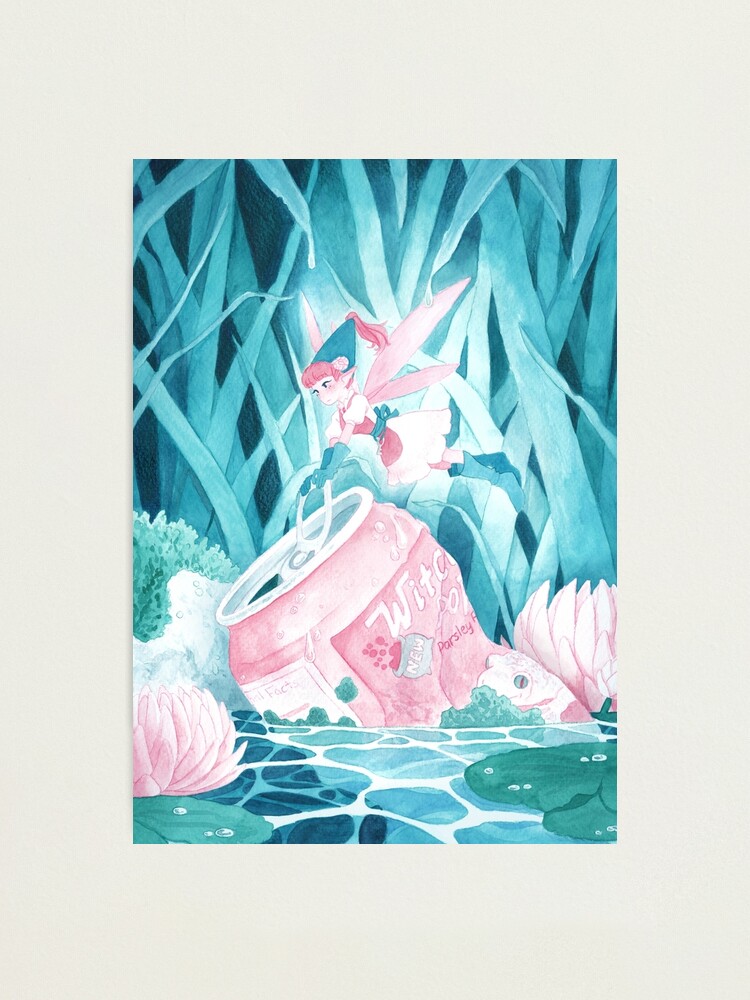 Alternate view of Cleaning Lady (Watercolor) Photographic Print