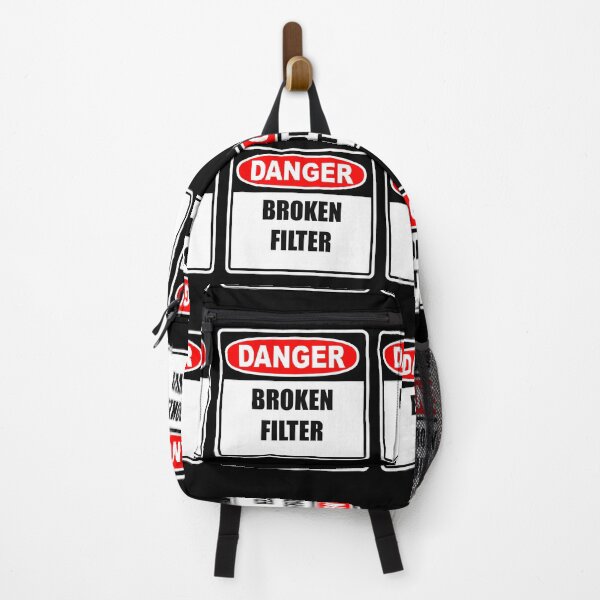 Item preview, Danger Broken Filter Warning Sign Funny T-Shirts and More designed and sold by Jungleful33.