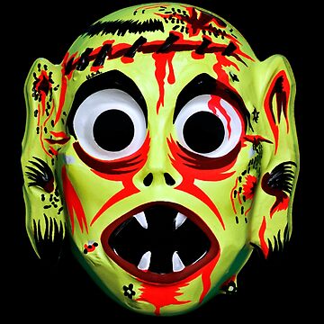 Troll Face Zombie mouth - Mask Design - Sticker