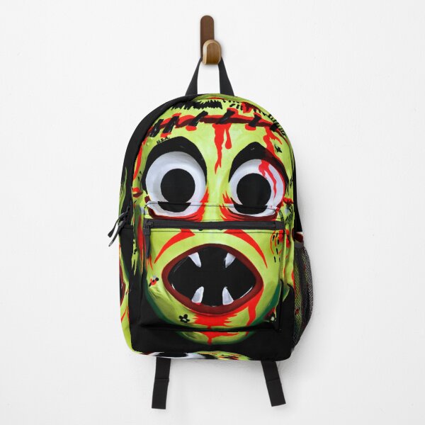 Item preview, Vintage Spooky GREEN ZOMBIE VOODOO TROLL Retro Halloween Face Mask designed and sold by Taulukos Designs.