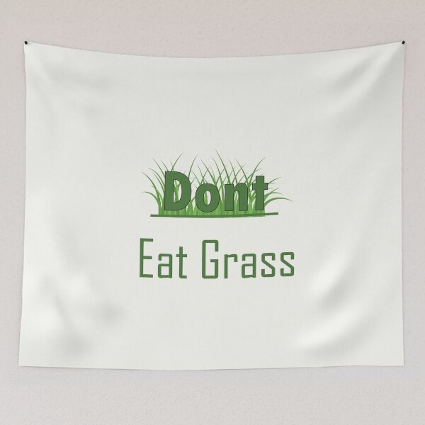 Item preview, Dont eat grass pls designed and sold by tshirt redbubble.