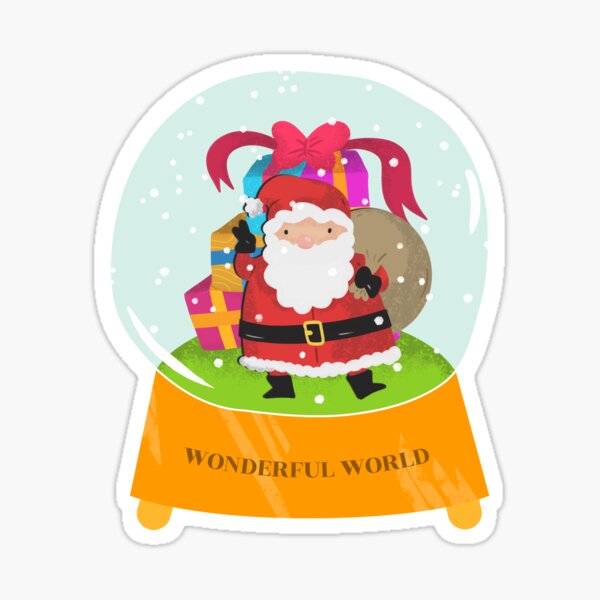 Item preview, Snow Globe Christmas Santa designed and sold by Coder-T.