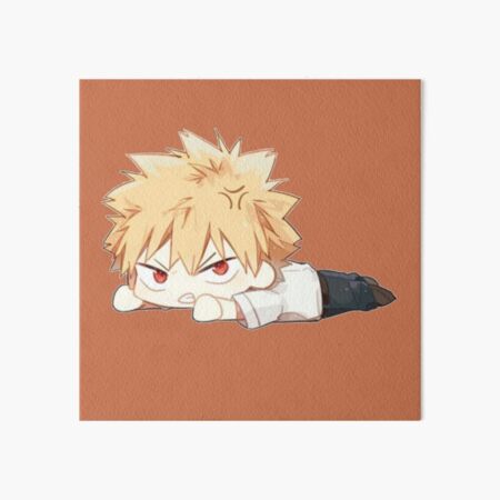 Cute Bakugou Katsuki Chibi Bnha Art Board Print By Eidlike Redbubble