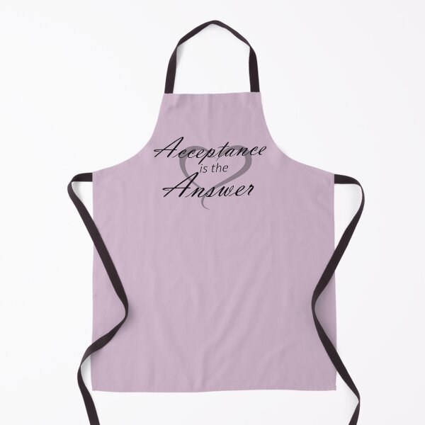 Item preview, Acceptance is the Answer Slogan with Heart from Alcoholics Anonymous Big Book Sobriety Gift designed and sold by Zen Goat.