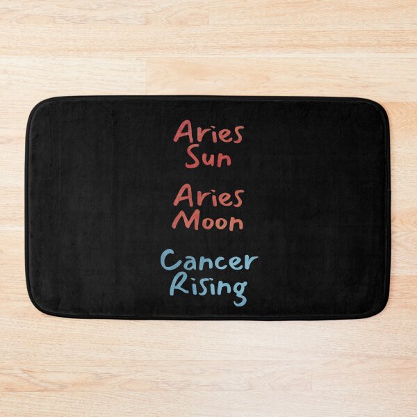 Item preview, Aries Sun Aries Moon Cancer Rising Text designed and sold by leomooncreates.