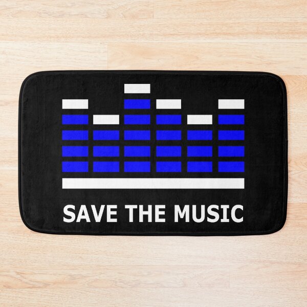 Item preview, Save The Music - Blue White designed and sold by NoMatterLab.