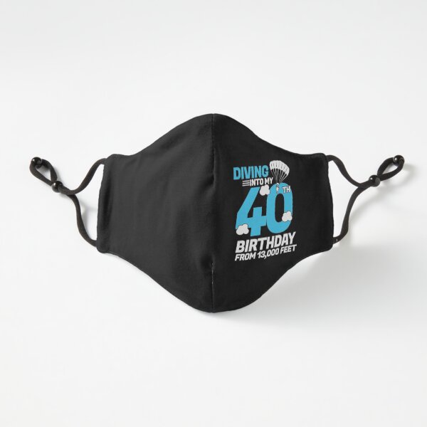 Diving Into My 40th Birthday - Funny Skydiving Birthday Fitted 3-Layer