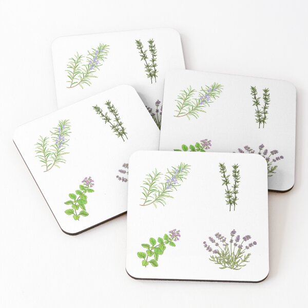 Item preview, Herbs rosemary thyme oregano and lavender designed and sold by wineandwords.