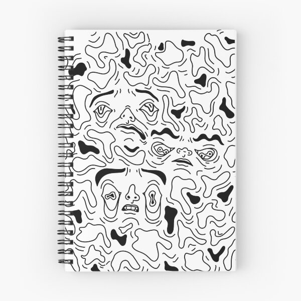 Item preview, Black and White Warped Faces designed and sold by elemenope RAY.