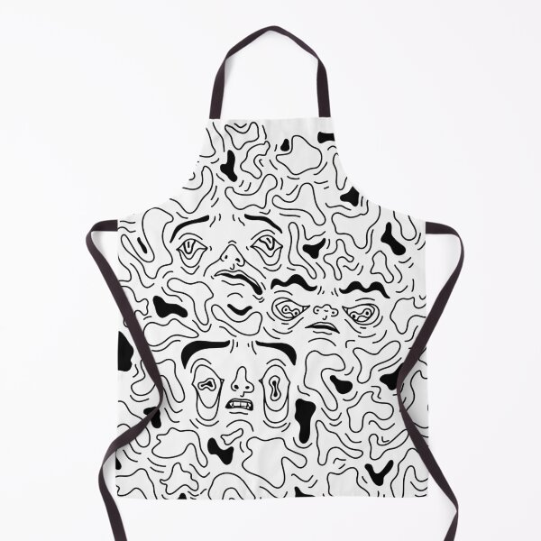 Item preview, Black and White Warped Faces designed and sold by elemenope RAY.