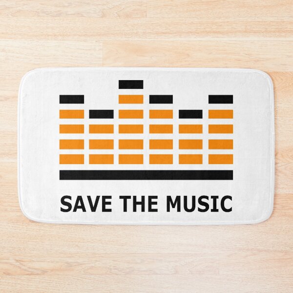 Item preview, Save The Music - Orange Black designed and sold by NoMatterLab.