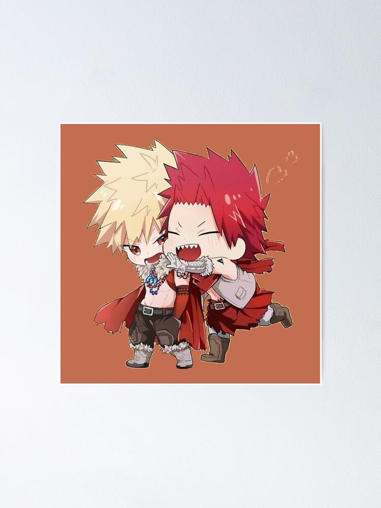 Bakugou And Kirishima Chibi Bnha Poster For Sale By Eidlike Redbubble 5386