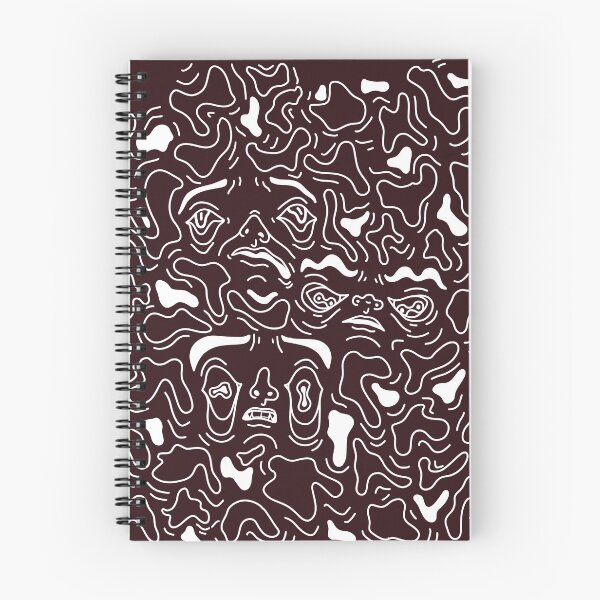 Item preview, Maroon Warped Faces designed and sold by elemenope RAY.