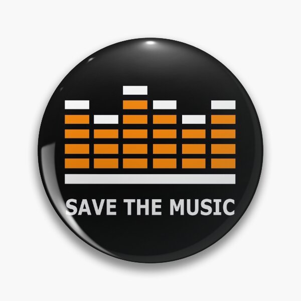 Item preview, Save The Music - Orange White designed and sold by NoMatterLab.