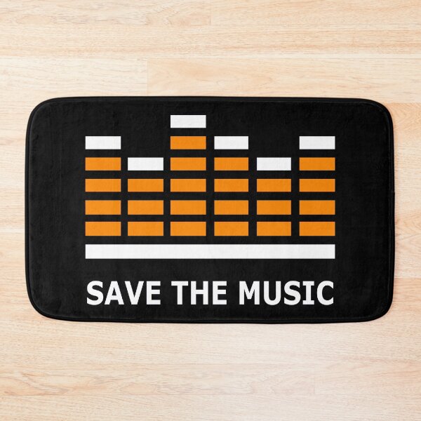 Item preview, Save The Music - Orange White designed and sold by NoMatterLab.