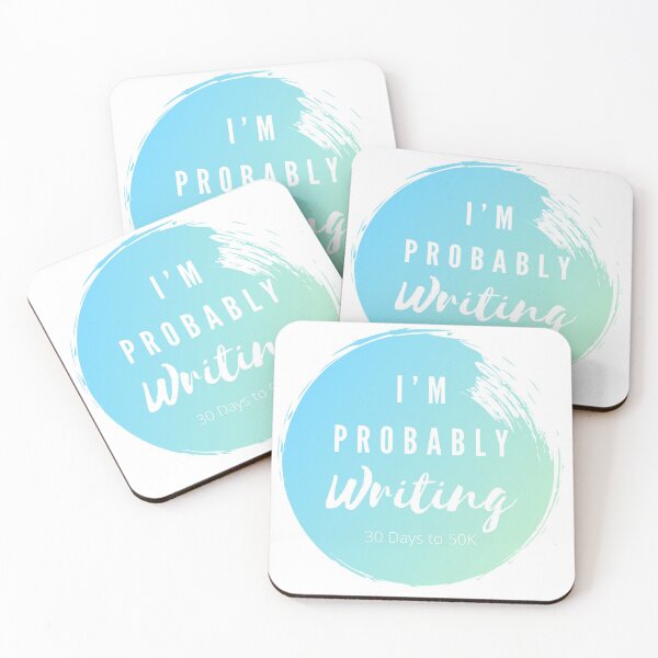 Item preview, I’m Probably Writing (Blue) designed and sold by MandyRosko.
