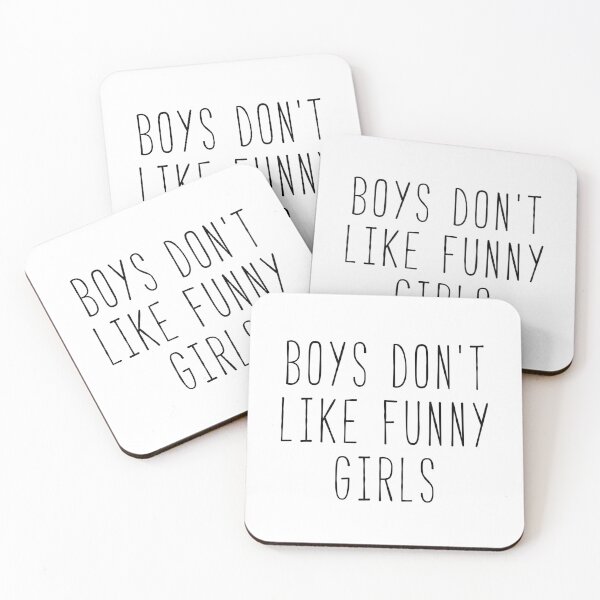Item preview, Boys Don’t Like Funny Girls Kim Quote designed and sold by Sunny Collections.