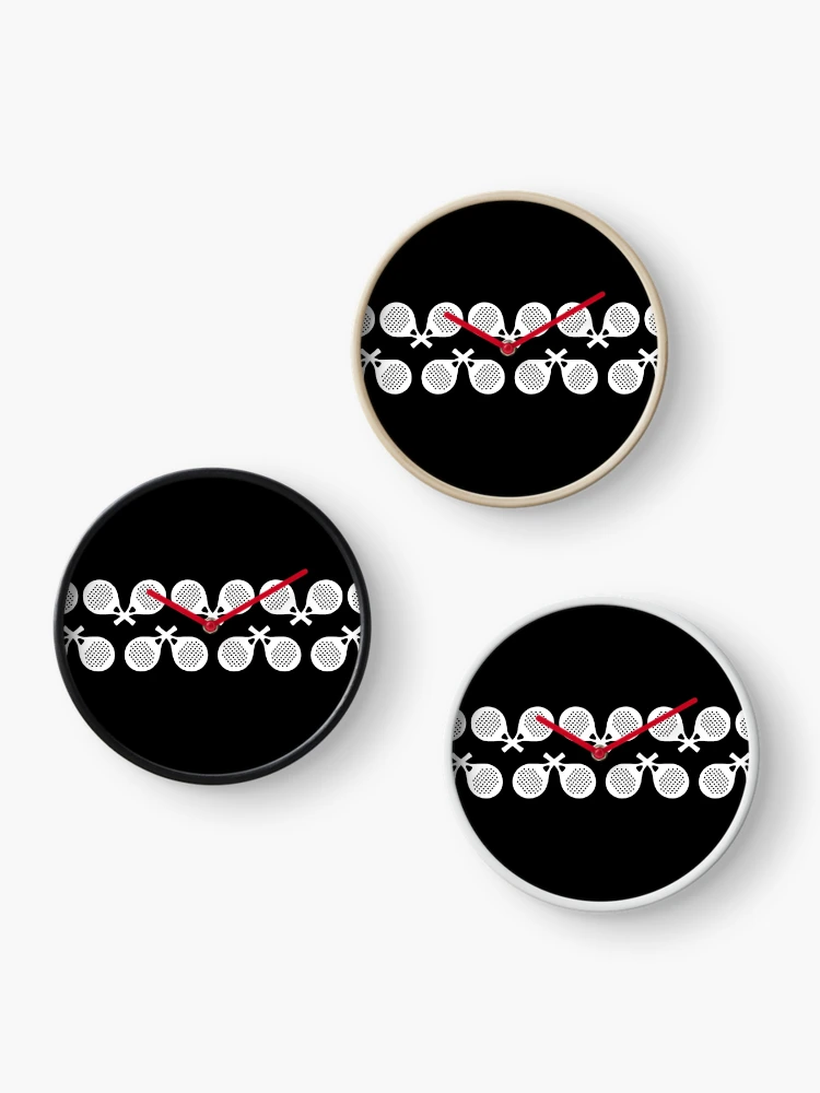 Thumbnail 3 of 4, Clock, Padel Racket Pattern designed and sold by GVibezPadel.
