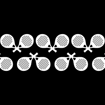 Artwork thumbnail, Padel Racket Pattern by GVibezPadel