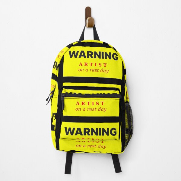 Item preview, Warning Artist on a Rest Day  designed and sold by QuotesDogma.