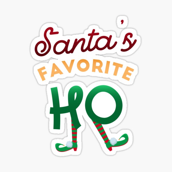 Download Santas Favorite Ho Stickers Redbubble PSD Mockup Templates