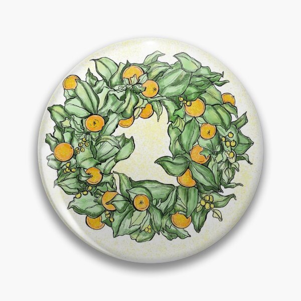Aperçu de l'œuvre Cadeau de couronne florale d'agrumes de vacances de Noël créée et vendue par atcreateart.