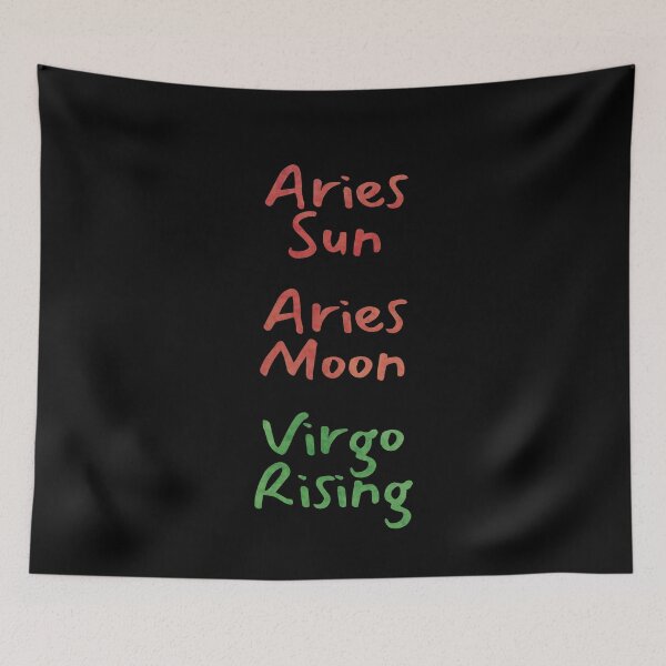 Item preview, Aries Sun Aries Moon Virgo Rising Text designed and sold by leomooncreates.