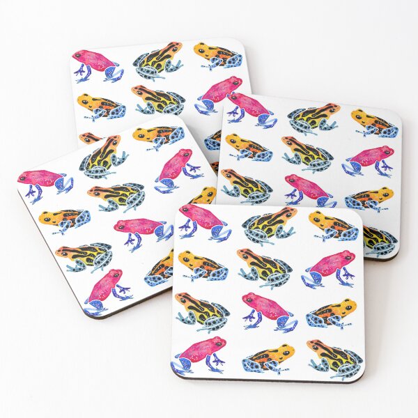 Item preview, Watercolor Rainbow Poison Dart Frogs - Tropical designed and sold by monitdesign.