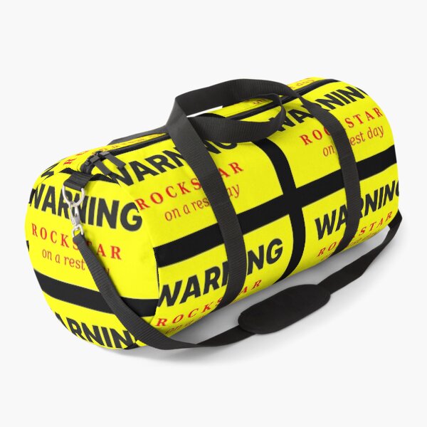 Item preview, Warning Rockstar on a Rest Day designed and sold by QuotesDogma.