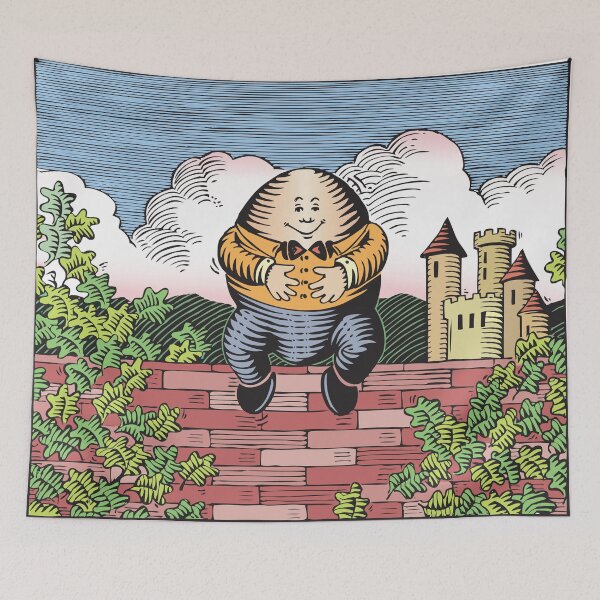 Item preview, Humpty Dumpty Sat on a Wall that Donald Did Not Build designed and sold by jeff-jones.