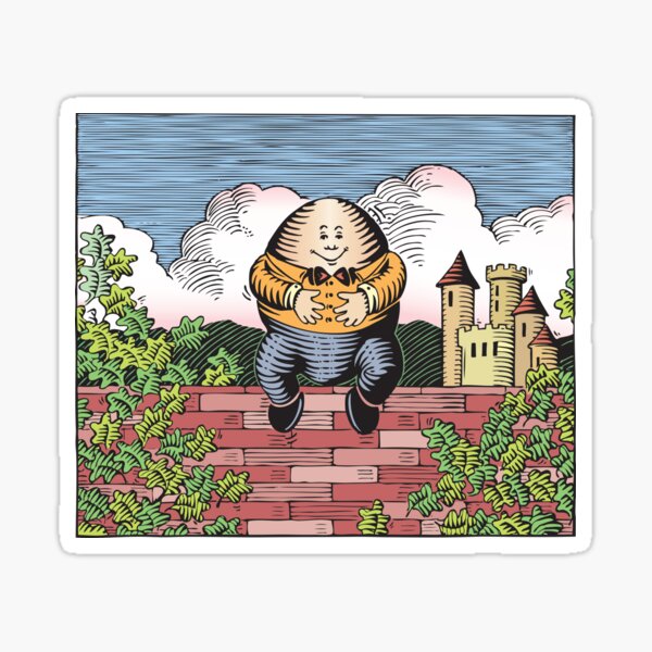 Item preview, Humpty Dumpty Sat on a Wall that Donald Did Not Build designed and sold by jeff-jones.