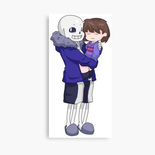 Frisk And Sans Undertale Canvas Print By Xxcharadxx Redbubble