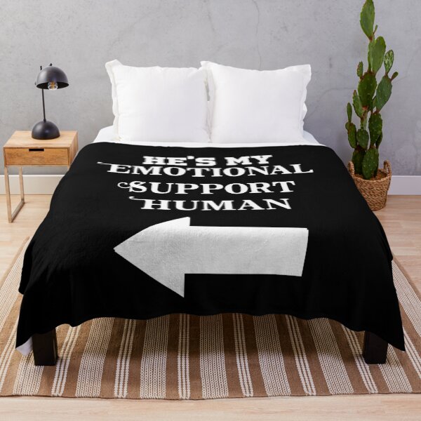 Item preview, He's My Emotional Support Human Couples Costume Cute designed and sold by RainbowPandas.