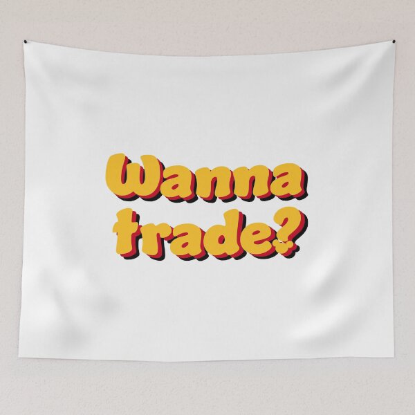 Item preview, Wanna Trade? Disney Pin Trader Text Design designed and sold by bookgirlc.