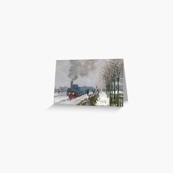 Item preview, Claude Monet Train in the Snow, the Locomotive 1875 designed and sold by cyanishsnow.