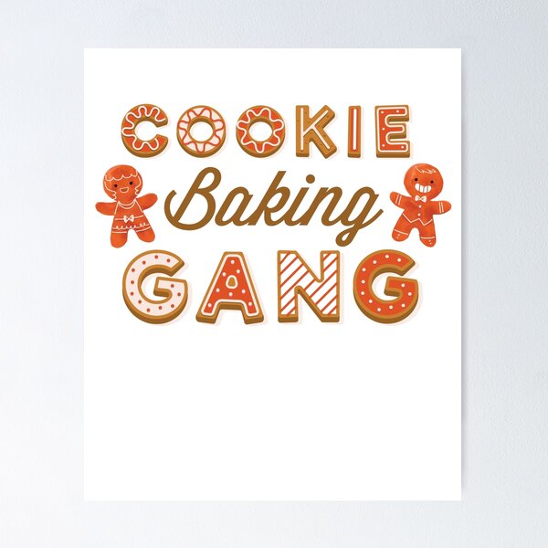 Item preview, Cookie Baking Crew Gang Christmas Xmas Santa Gingerbread Cute Cookie Exchange Swap Bakers Bake  designed and sold by gkao.
