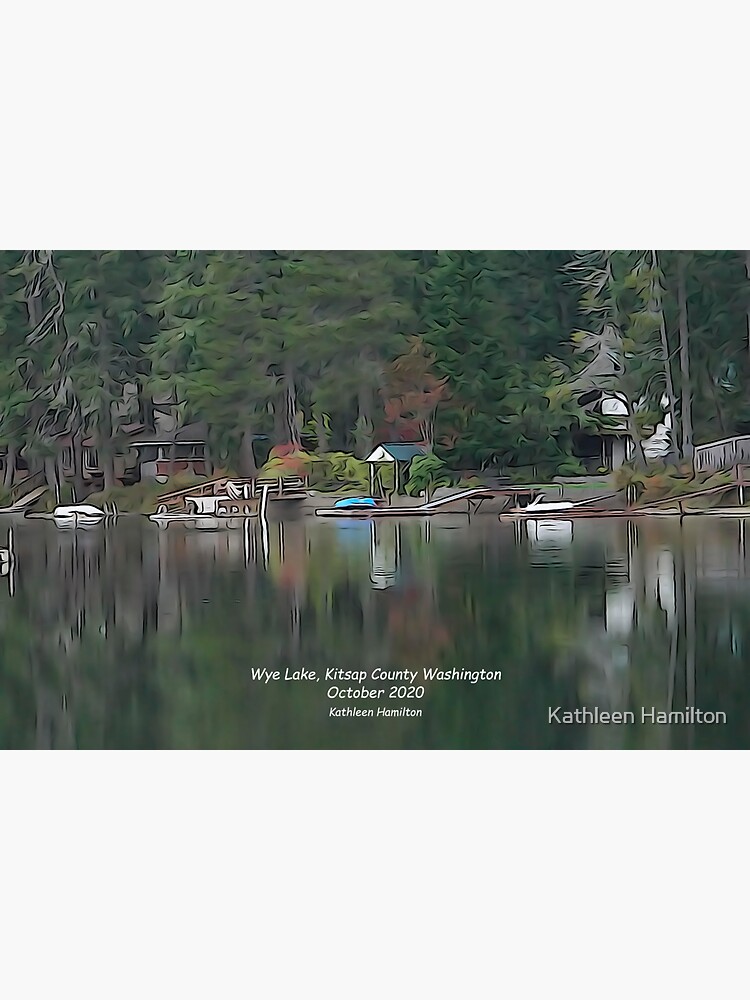 "Wye Lake, Kitsap County, Washington State" Sticker for Sale by