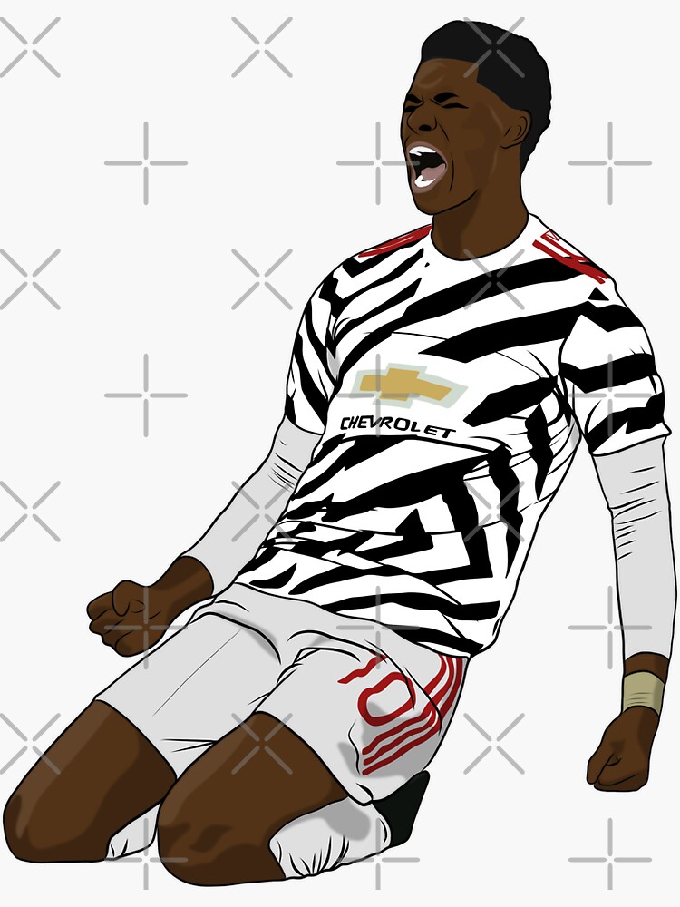 Pogba Pink Jersey Sticker Greeting Card for Sale by Hevding